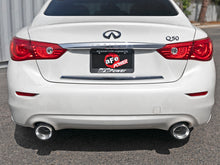 Load image into Gallery viewer, aFe Takeda 2.5in 304 SS Cat-Back Exhaust System w/ Polished Tips 16-18 Infiniti Q50 V6-3.0L (tt)