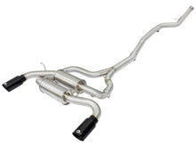 Load image into Gallery viewer, aFe MACHForce XP SS-304 Black Tip 2.5in Dia Cat Back Exhaust 12-14 BMW 335i (F30) 3.0L (t)