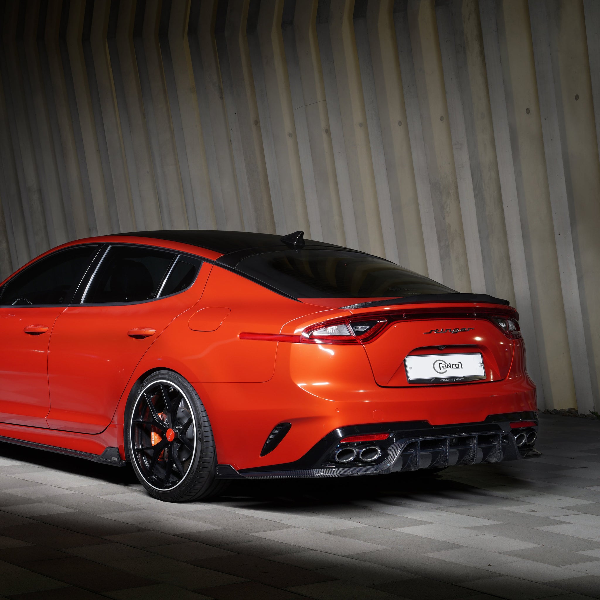 Kia Stinger Carbon Fiber Trunk Spoiler V2 Wing Studio RSR kia-stinger-carbon-fiber-trunk-spoiler-v2-wing-studio-rsr