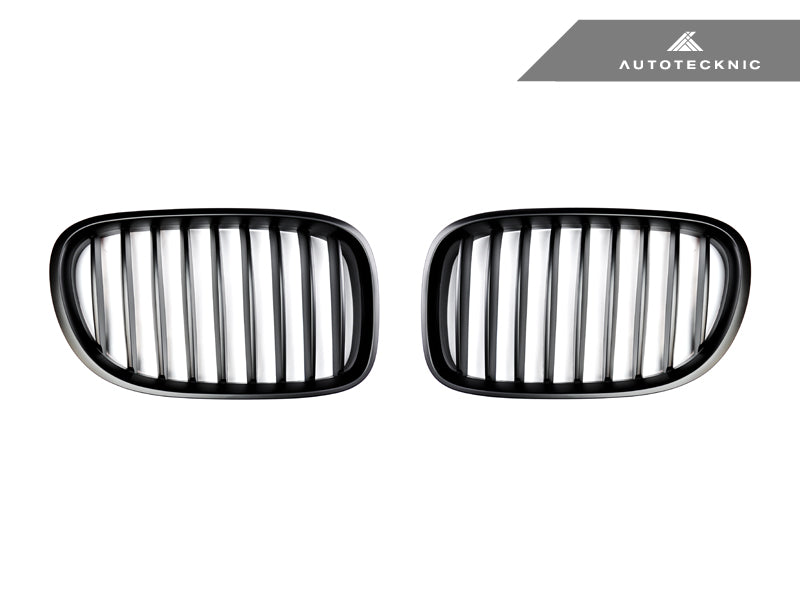 AutoTecknic Replacement Stealth Black Front Grilles - F01/ F02 7-Series LCI - AutoTecknic USA