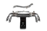 ARMYTRIX Stainless Steel Valvetronic Catback Exhaust System Quad Chrome Silver Tips Audi TT | TTS Quattro MK2 8J 2007-2014