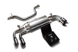 ARMYTRIX Stainless Steel Valvetronic Catback Exhaust System Quad Blue Coated Tips Audi TT MK2 8J 2007-2014