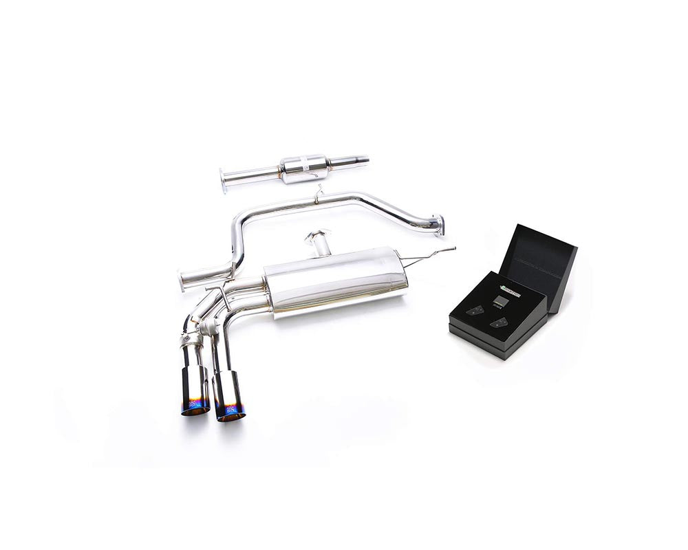 ARMYTRIX Stainless Steel Valvetronic Exhaust System Dual Blue Coated Tips Audi A3 Sportback 8V 2013-2018