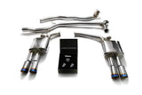 ARMYTRIX Stainless Steel Valvetronic Catback Exhaust System Quad Blue Coated Tips Audi A5 | A5 Quattro 202008-202015