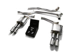 ARMYTRIX Stainless Steel Valvetronic Catback Exhaust System Quad Chrome Silver Tips Audi A5 | A5 Quattro 202008-202015