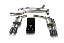 Load image into Gallery viewer, ARMYTRIX Stainless Steel Valvetronic Catback Exhaust System Quad Carbon Tips Audi A4 | A5 B8 2008-2020