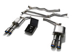ARMYTRIX Stainless Steel Valvetronic Catback Exhaust System Quad Blue Coated Tips Audi A4 | A5 B8 2008-2020