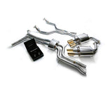 ARMYTRIX Stainless Steel Valvetronic Catback Exhaust System Quad Gold Tips Audi A6 | A7 C7 3.0 TFSI V6 2011-2020