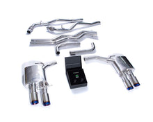 Load image into Gallery viewer, ARMYTRIX Stainless Steel Valvetronic Exhaust System w/Quad Blue Coated Audi A7 C8 2018+