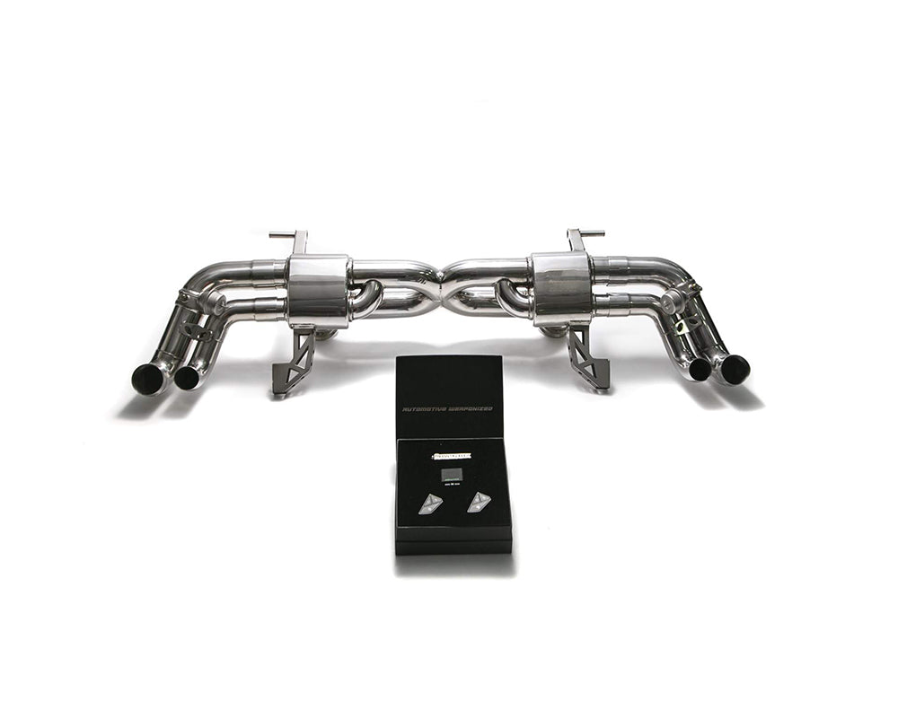 ARMYTRIX Stainless Steel Valvetronic Exhaust System Dual Carbon Tips Audi R8 V10 MK1 Coupe | Spider 2009-2012