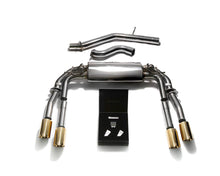 Load image into Gallery viewer, ARMYTRIX Stainless Steel Valvetronic Catback Exhaust System Quad Gold Tips Audi S3 8V Sedan 2.0 Turbo 2013-2020