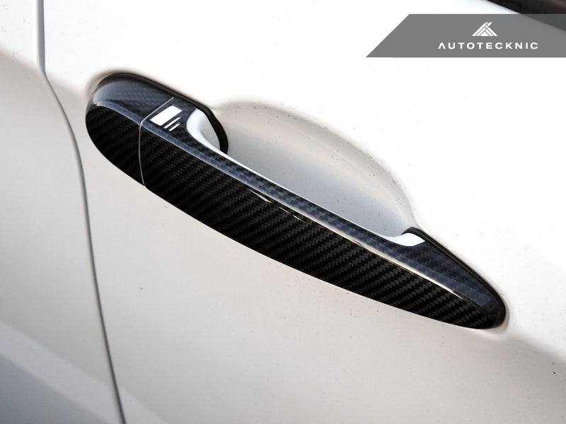 AutoTecknic Dry Carbon Fiber Door Handle Trims - F20/ F21 1-Series - AutoTecknic USA