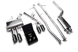 ARMYTRIX Stainless Steel Valvetronic Catback Exhaust System Quad Carbon Tips BMW 520i | 528i F10 N20B20 2011-2019