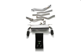ARMYTRIX Stainless Steel Valvetronic Exhaust System Dual Carbon Tips BMW M140i | M240i F2X 2017-2019