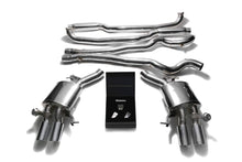 Load image into Gallery viewer, ARMYTRIX Stainless Steel Valvetronic Catback Exhaust System Quad Chrome Silver Tips BMW M6 F12 | F13 2013-2019