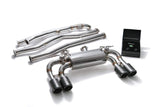 ARMYTRIX Stainless Steel Valvetronic Catback Exhaust System Quad Carbon Tips BMW M2 F87 2016-2020
