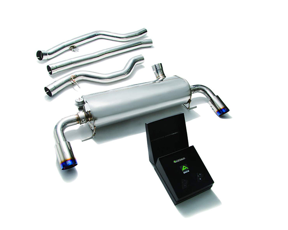ARMYTRIX Stainless Steel Valvetronic Catback Exhaust System Dual Blue Coated Tips BMW 330i G20 B48 2019