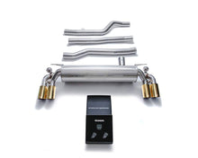 Load image into Gallery viewer, ARMYTRIX Stainless Steel Valvetronic Catback Exhaust System Quad Gold Tips BMW 540i G30 | G31 2017-2020