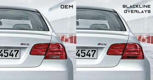BMW 3 Series M3 2011-2013 (E92/E93 LCI) BLACKLINE Taillight Overlay Kit