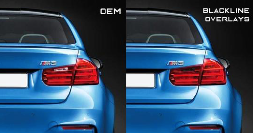 BMW 3 Series M3 2011-2015 (F30/F80 Pre LCI) BLACKLINE Taillight Overlay Kit