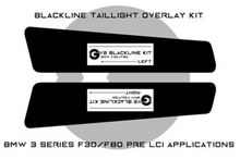 Load image into Gallery viewer, BMW 3 Series M3 2011-2015 (F30/F80 Pre LCI) BLACKLINE Taillight Overlay Kit