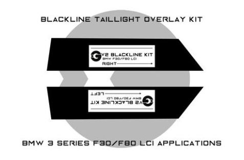 BMW 3 Series M3 2016-2018 (F30/F80 LCI) BLACKLINE Taillight Overlay Kit