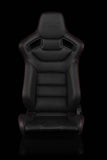 Braum Racing Seat Elite Red Stitching (Pair)