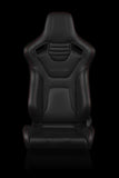 Braum Racing Seat Elite X Red Stitching (Pair)