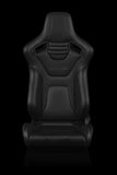 Braum Racing Seat Elite X White Stitching (Pair)