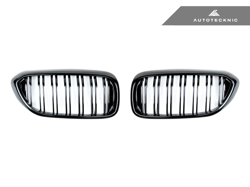 AutoTecknic Replacement Dual-Slats Glazing Black Front Grilles - G30 5-Series - AutoTecknic USA