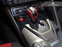 Load image into Gallery viewer, Shop AutoTecknic Dry Carbon Shift Console Cover - Nissan R35 GT-R 2017-Up - AutoTecknic USA