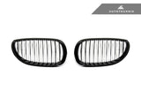 AutoTecknic Replacement Glazing Black Front Grilles - E60 5-Series | M5