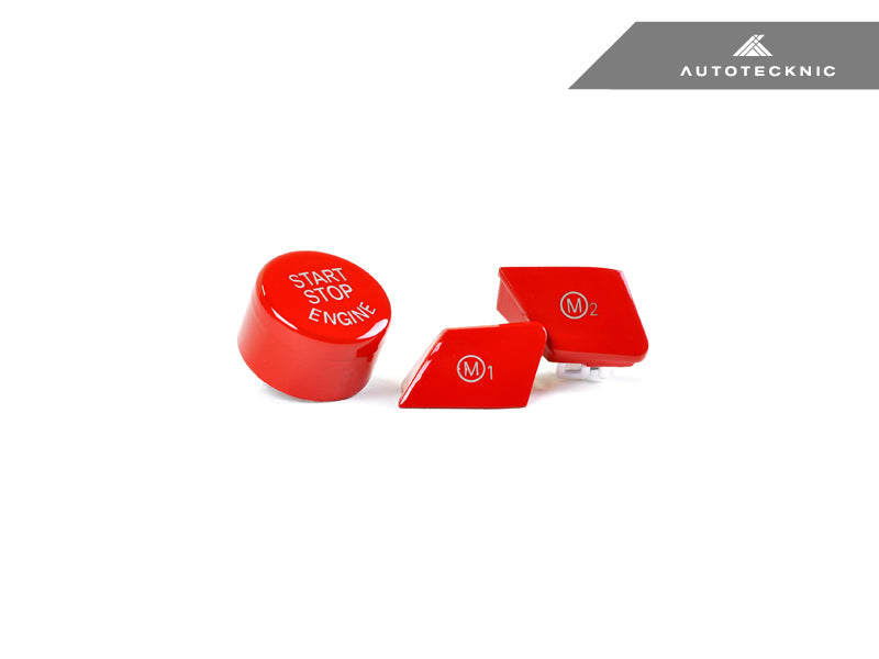 AutoTecknic Bright Red M1/ M2 Button Set - F10 M5 LCI - AutoTecknic USA