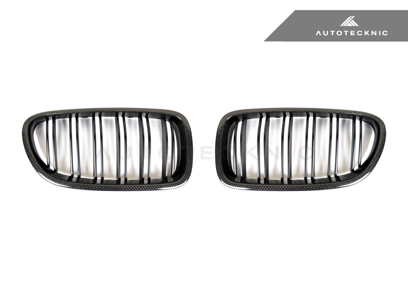 AutoTecknic Carbon Fiber Dual-Slats Front Grilles - F10 5-Series | M5 - AutoTecknic USA
