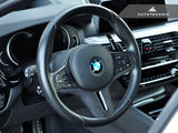 AutoTecknic Carbon Alcantara Steering Wheel Trim - G11/ G12 7-Series