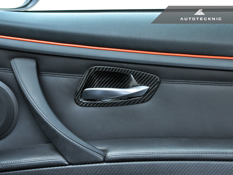 AutoTecknic Dry Carbon Interior Door Handle Trims - E92 3-Series & M3 | E93 3-Series & M3 - AutoTecknic USA