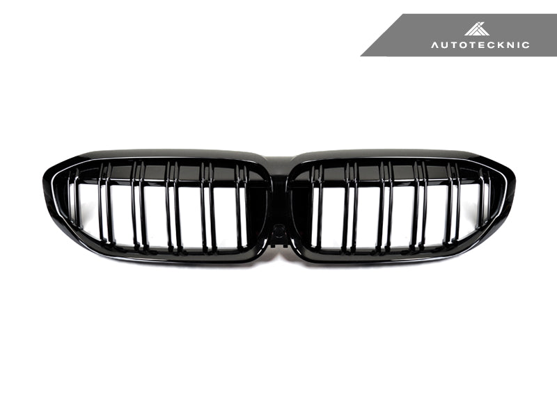 AutoTecknic Dual-Slats Glazing Black Front Grilles - G20 3-Series - AutoTecknic USA