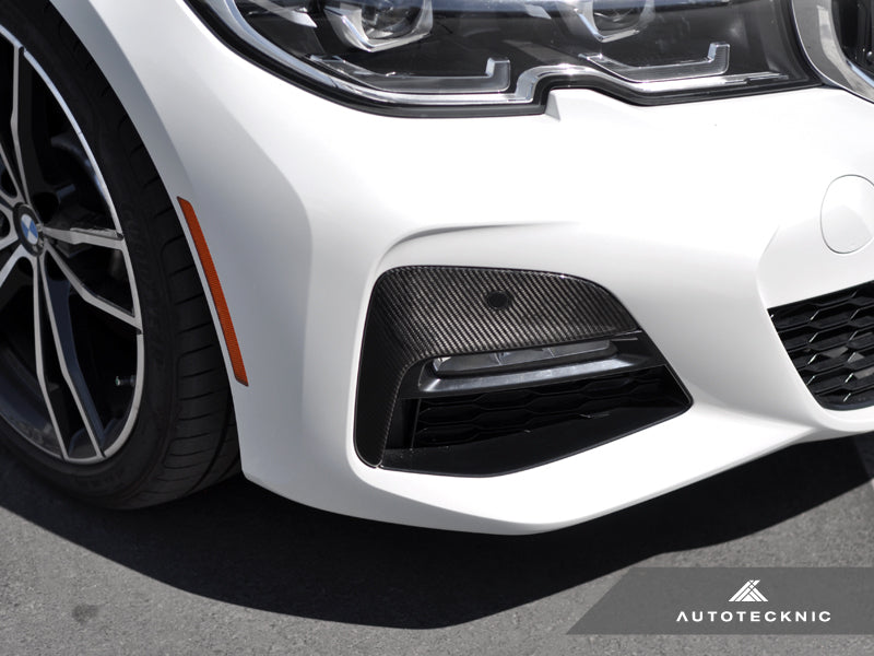 AutoTecknic Dry Carbon Front Bumper Trim - G20 330I M-Sport - AutoTecknic USA