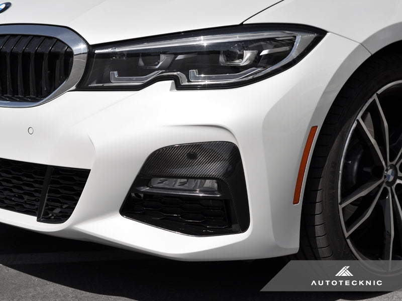 AutoTecknic Dry Carbon Front Bumper Trim - G20 330I M-Sport - AutoTecknic USA