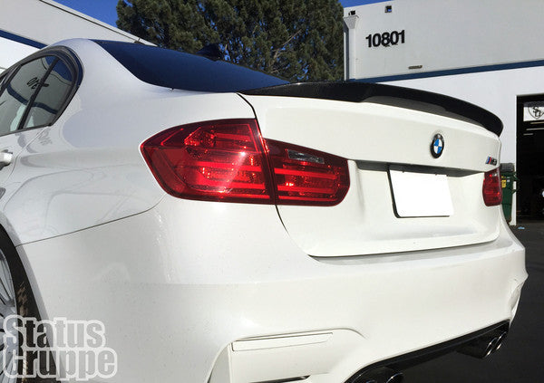 thumbnail image 2 of Gloss Black Real Carbon Fiber Rear Trunk Spoiler Wing For BMW F30 320i & F80 M3 2 of 6