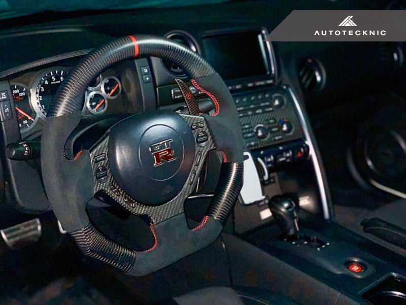 AutoTecknic Carbon Fiber Steering Wheel - Nissan R35 GT-R 2009-2017 - AutoTecknic USA