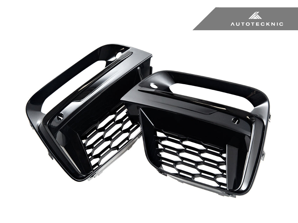 AutoTecknic Gloss Black Lower Grille Trim Set - G01 X3 | G02 X4 M40I - AutoTecknic USA