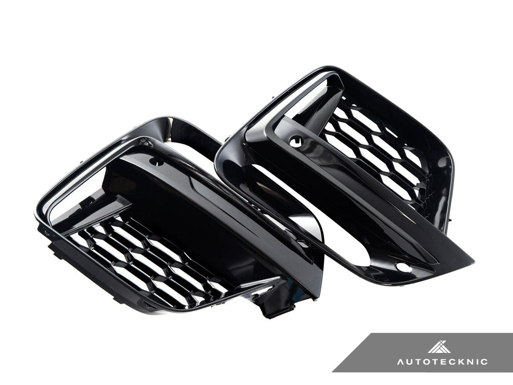 AutoTecknic Gloss Black Lower Grille Trim Set - G01 X3 | G02 X4 M40I - AutoTecknic USA