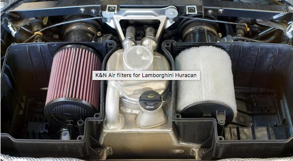 Lamborghini Huracan intakes (K&N filters)
