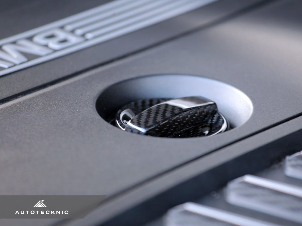 AutoTecknic Dry Carbon Competition Oil Cap Cover - G05 X5 | G06 X6 | G07 X7 - AutoTecknic USA