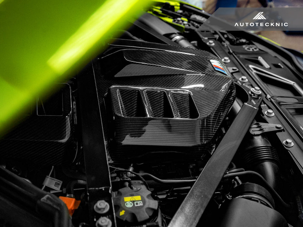 AutoTecknic Dry Carbon Fiber Engine Cover - G80 M3 | G82/ G83 M4 - AutoTecknic USA