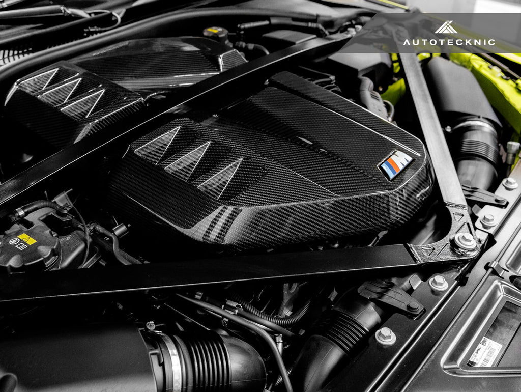 AutoTecknic Dry Carbon Fiber Engine Cover - G80 M3 | G82/ G83 M4 - AutoTecknic USA