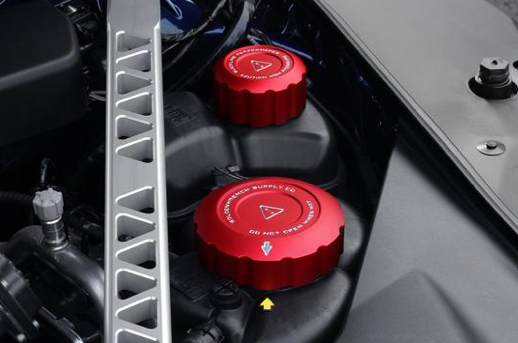 Toyota GR Supra 2020+ (A90) BLACKLINE Performance Coolant Cap Cover Set