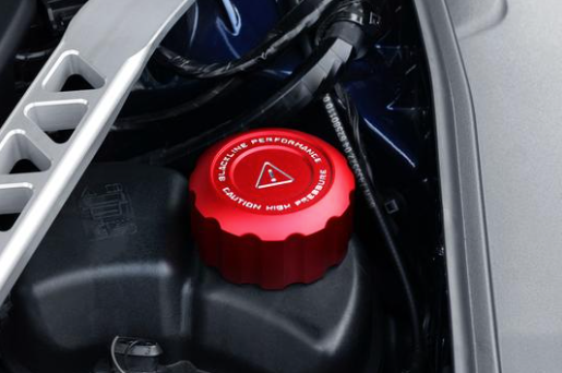 Toyota GR Supra 2020+ (A90) BLACKLINE Performance Coolant Cap Cover Set