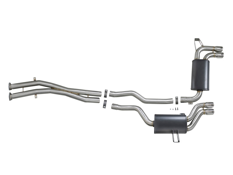 aFe MACH Force-Xp 2.5in 304 SS Cat-Back Exhaust w/ Polished Tips 01-06 BMW M3